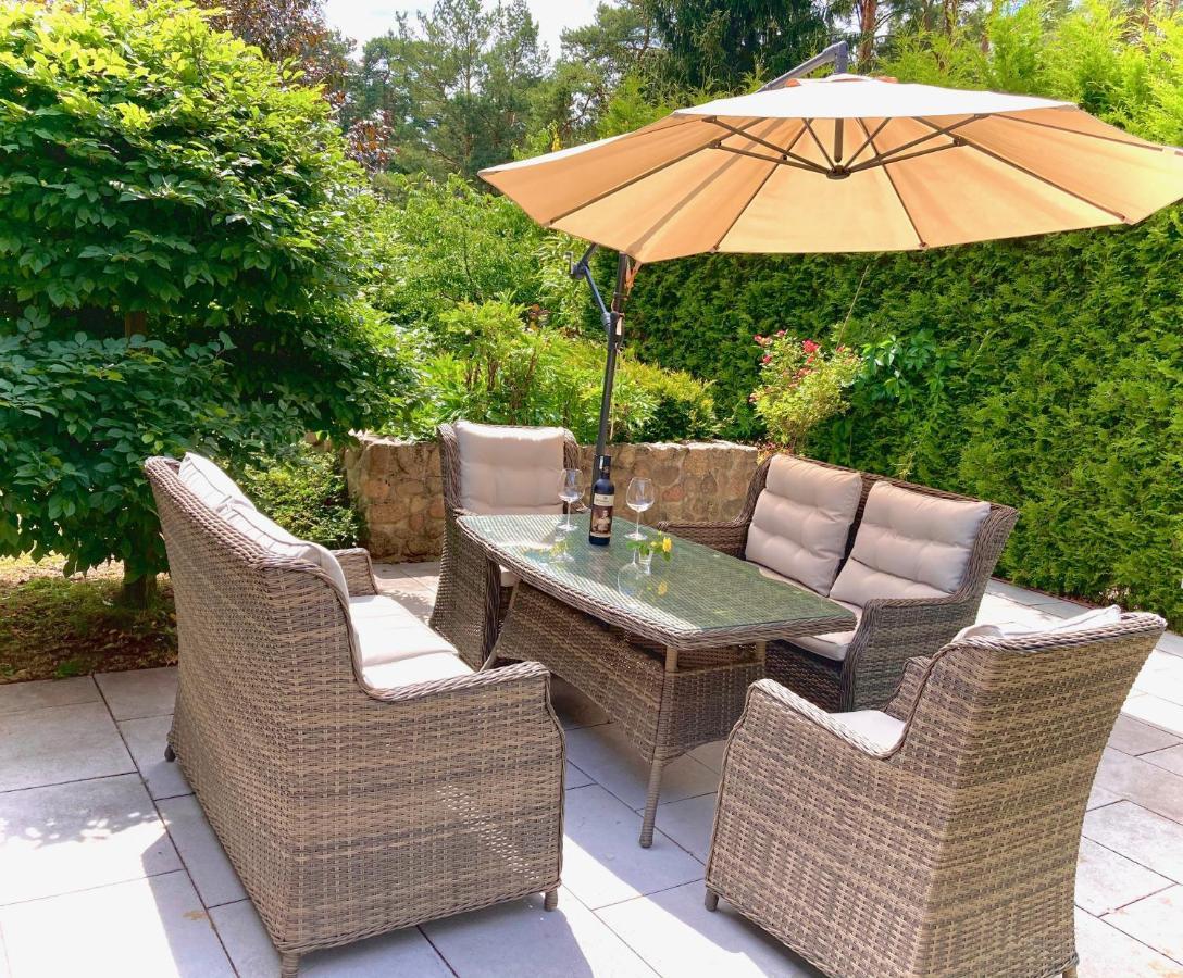 Ferienhaus Blaumond Mit Gartensauna Wandlitz Ngoại thất bức ảnh